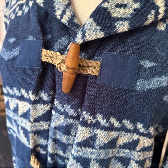 Ralph Lauren Jeans Sweater Jacket Aztec southwest print toggle closure size L - Picture 6 of 8